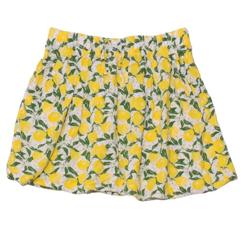 Fehér, citrom mintás  szoknya ( 146-152)