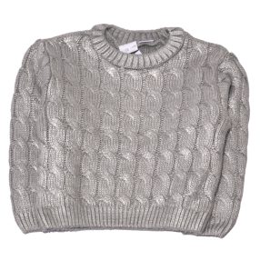  Zara -  ezüst szürke  kötött pulóver ( 104-110)