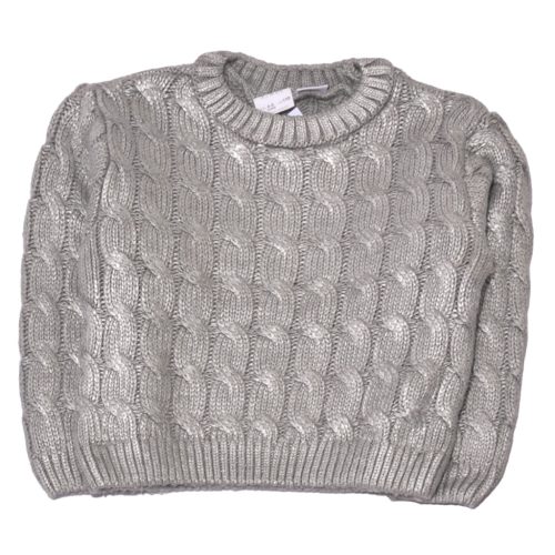  Zara -  ezüst szürke  kötött pulóver ( 104-110)