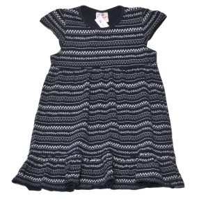  kék, fehér mintás  ruha (128)