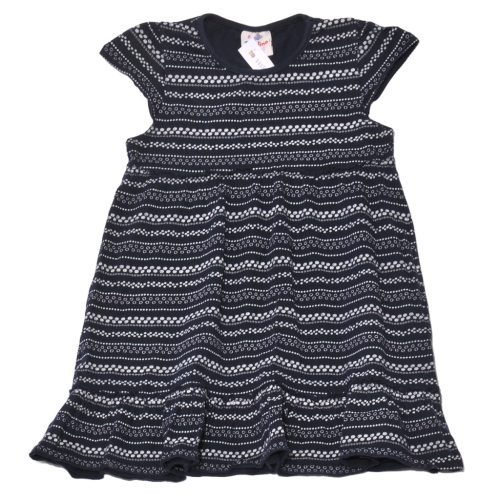  kék, fehér mintás  ruha (128)