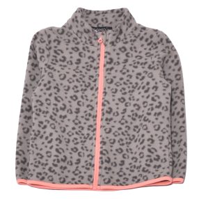 Szürke, párducmintás  polar pulóver (92)