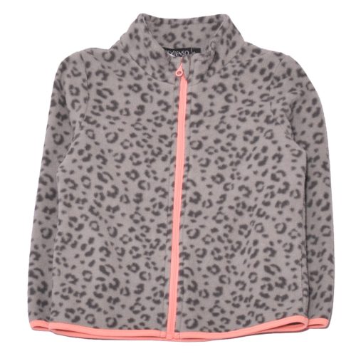 Szürke, párducmintás  polar pulóver (92)