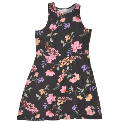  H&M - szürke, virágmintás  ruha ( 158-164)