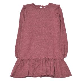   Reserved -  mályva rózsaszín, fekete pöttyös  kötött ruha (146)