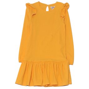 Reserved -  sárga  fodros ruha (146)