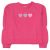 Reserved -  Pink, szívecskés  pulóver (158)