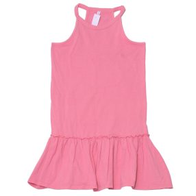 Rózsaszín  pántos ruha (140-146*)