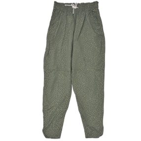  H&M -  zöld, arany pöttyös  viszkóz nadrág (158)