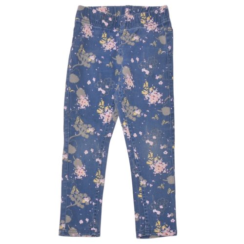 Kék virágmintás  nadrág ( 116-122)