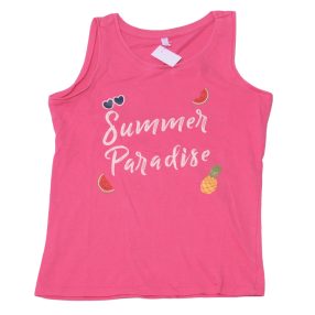  Pink gyümis  ujjatlan felső ( 134-140)