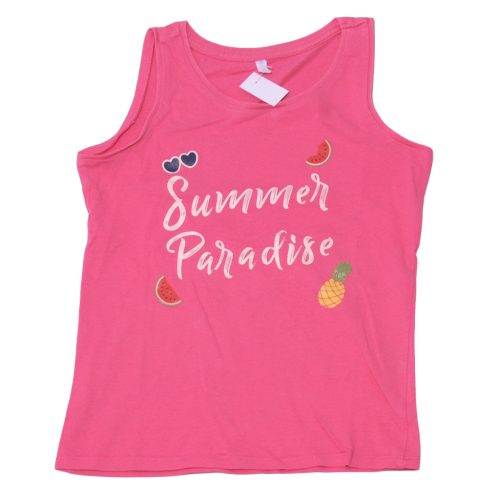  Pink gyümis  ujjatlan felső ( 134-140)