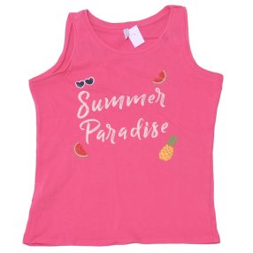  Pink gyümis  ujjatlan felső ( 134-140)