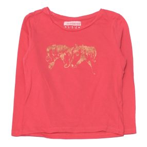 Rózsaszín, arany pacis  hosszú ujjú póló (110)