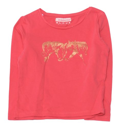 Rózsaszín, arany pacis  hosszú ujjú póló (110)