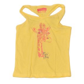 Sárga, zsiráfos  ujjatlan felső (104)