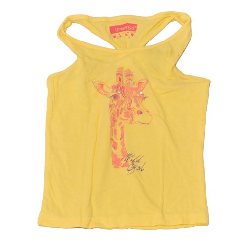 Sárga, zsiráfos  ujjatlan felső (104)