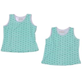 Zöld csíkos  trikó szett (98*)