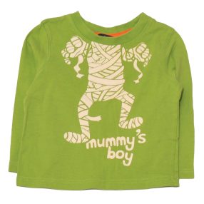 George -  zöld, múmia  hosszú ujjú póló ( 80-86)