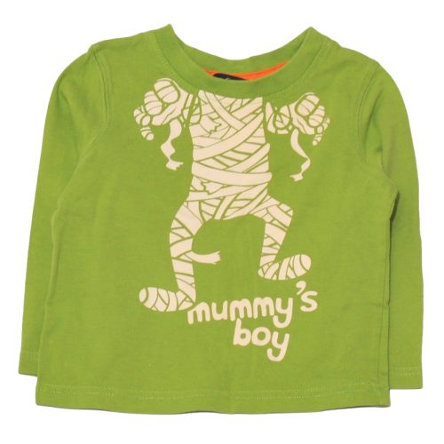 George -  zöld, múmia  hosszú ujjú póló ( 80-86)