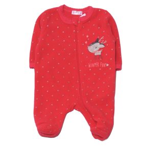  Pink, ezüst pöttyös  polár rugdalózó (56)