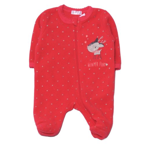  Pink, ezüst pöttyös  polár rugdalózó (56)