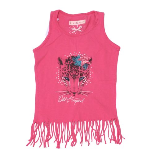 Rózsaszín Leopard mintás  ujjatlan felső (98)