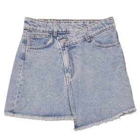 H&M -  kék, fehér  farmer szoknya (140)