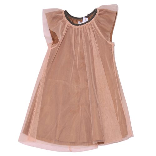 Barna, barack, csillámos  alkalmi ruha (110)