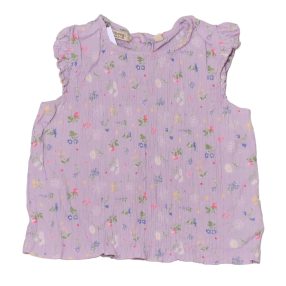 H&M - lila, virágmintás felső (104)