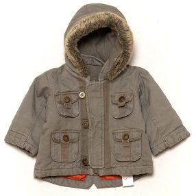 Mothercare - drapp kabát (62-68)