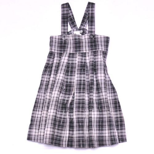 H&M - szürke, fehér, fekete kockás alkalmi ruha (128)