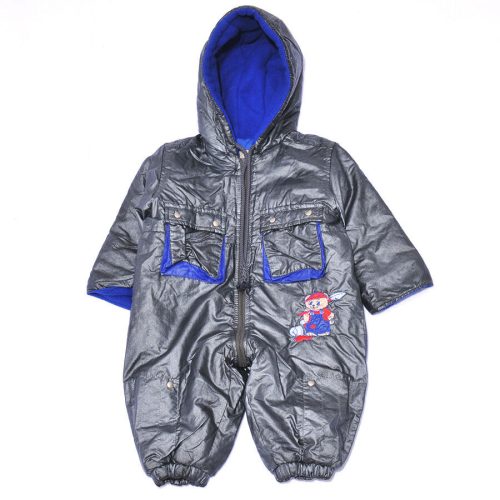 Baby Blu - szürke, macis overál (*68)