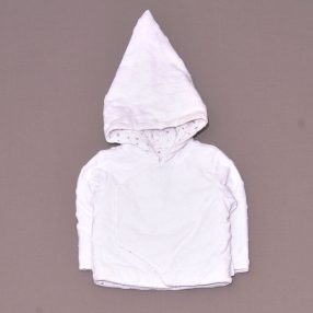 Mothercare - fehér, csillagos kocsikabát (62-68)