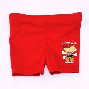 Online - Piros, bélelhető úszónadrág (62-68)