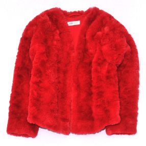 H&M - Piros bunda kabát (134-140)