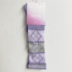 Lemila - Lila, Szürke zokni (22-25)