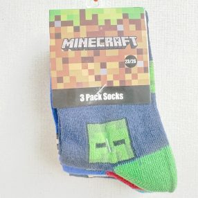 Minecraft - Kék zokni szett (23-26)