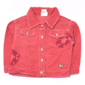 Kids Corner - Piros kordkabát (86)