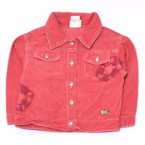 Kids Corner - Piros kordkabát (86)