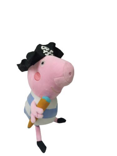 30 cm-es plüss kalóz George - Peppa Pig, Peppa Malac - ÚJ