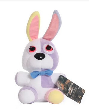 Lila-fehér nyúl plüss figura - Five Night at Freddy's - FNAF - ÚJ