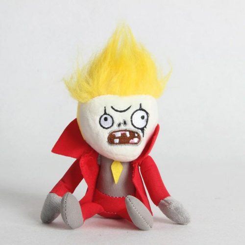 Piros ruhás zombi plüss figura, kulcstartós, 20 cm - Plants vs. Zombies - ÚJ