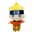 22 cm-es fekete fejpántos szőke plüss figura - Naruto - ÚJ