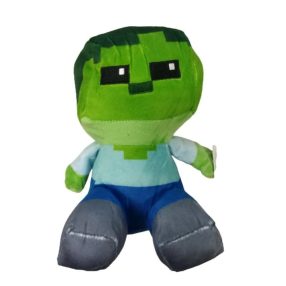 23 cm-es kék ruhás plüss figura - Minecraft - ÚJ