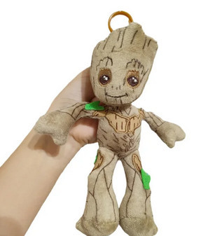 15 cm-es Groot plüss figura, kulcstartós - A galaxis őrzői - Marvel - ÚJ