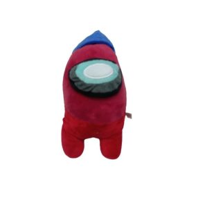 25 cm-es csipogós plüss figura, piros - Among Us - ÚJ