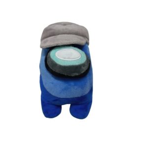 25 cm-es csipogós plüss figura, kék - Among Us - ÚJ