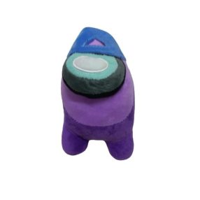 25 cm-es csipogós plüss figura, lila - Among Us - ÚJ