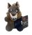 20 cm-es farkas plüss figura - FNAF - Five Nights at Freddy's - ÚJ